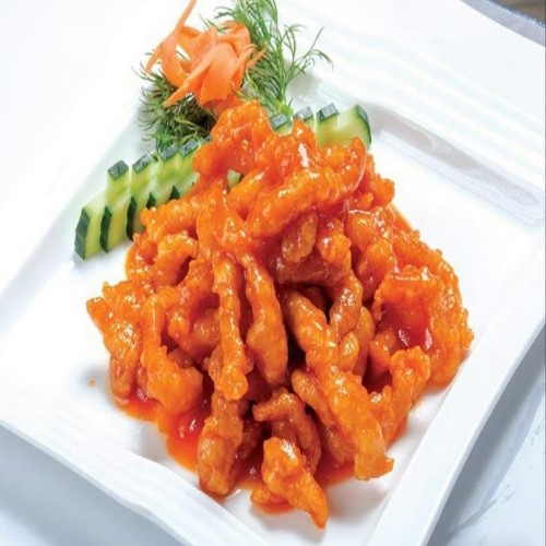 Shredded Chicken With Sweet & Sour Sauce 