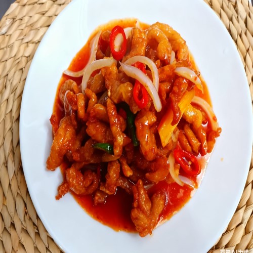 Shredded Chicken With Honey Chilli Sauce 