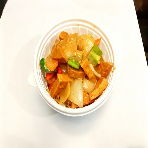 Satay Tofu Stir-fried Noodles 