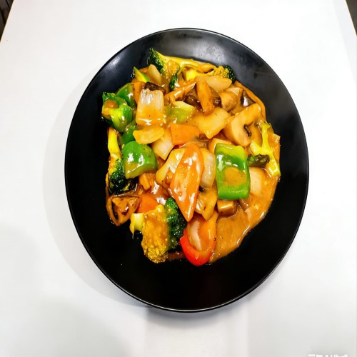 Mixed Vegetable With Satay Sauce 