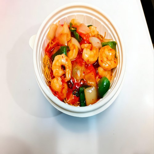 Sweet & Chilli King Prawn Stir-fried Noodles 